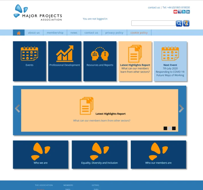 MPA Old Website screen shot